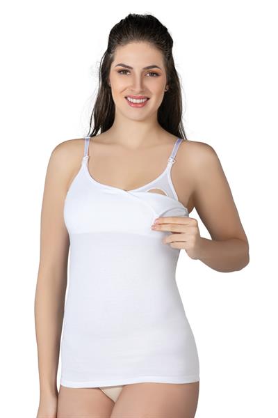 Beyaz Emay 1414 Modal Cotton Emzirme Atlet